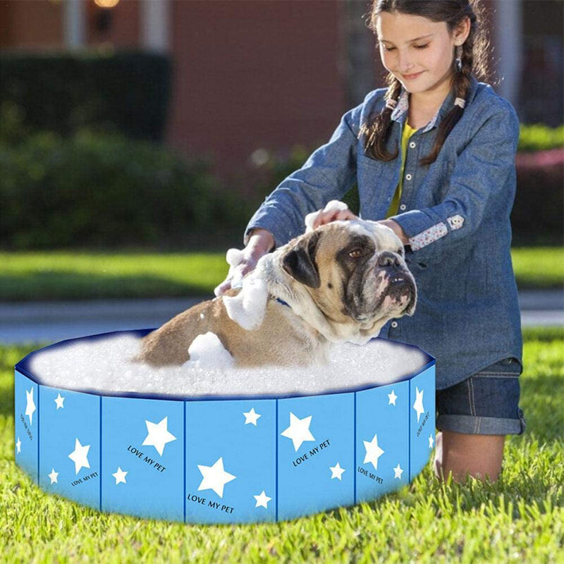 Image of 120*30cm Pet Inflatable Pool Dog Swimming Pools