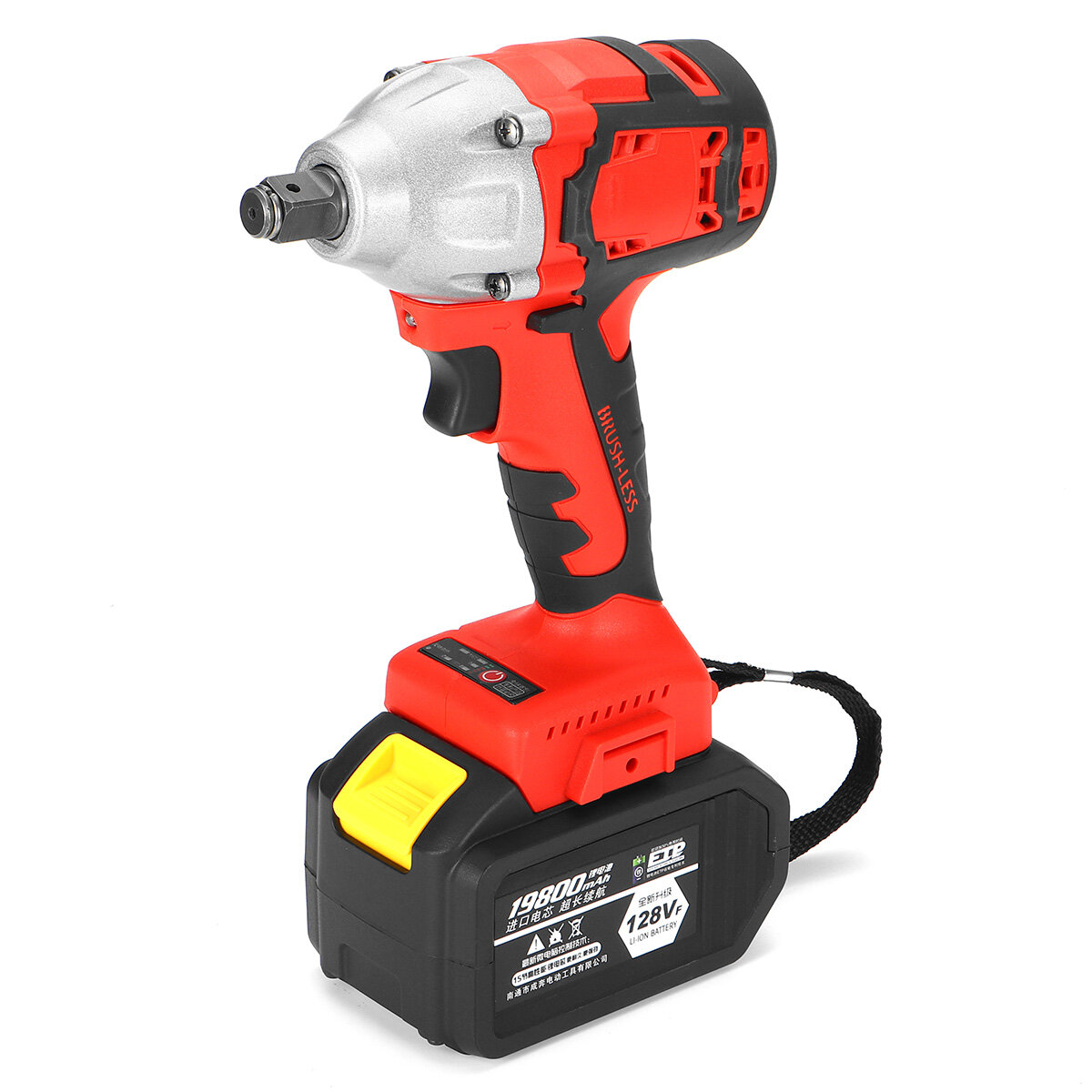 Image of 128VF 19800mah Electric Impact Wrench Brushless Cordless Drill Tool With Battery