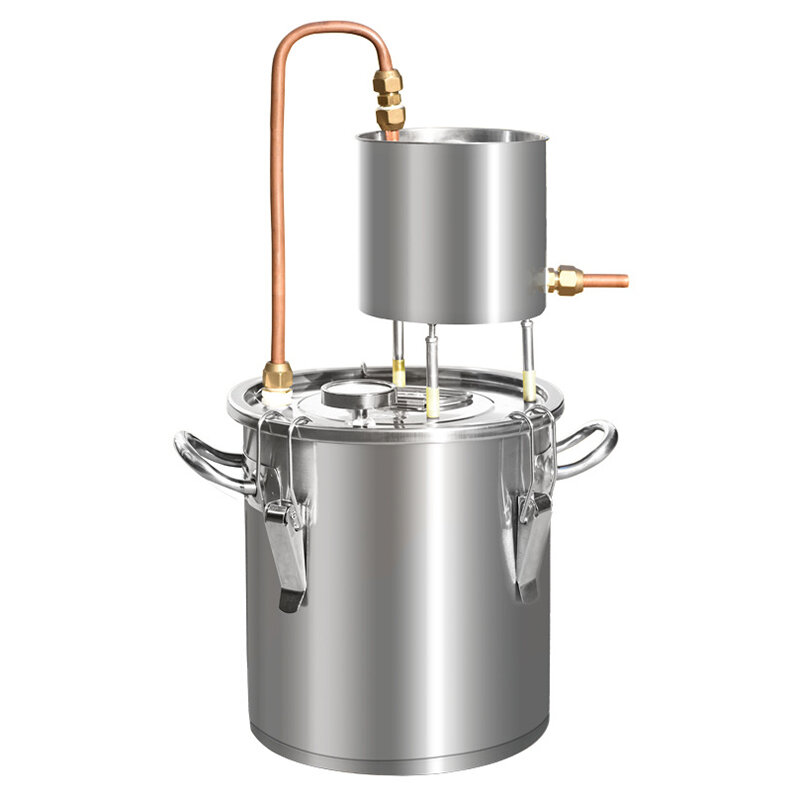 Image of 12L/20L/33L/50L Alcohol Distiller 201 Stainless Steel Still Brewer Pure Water Kit Brew Alcohol Oil Boiler