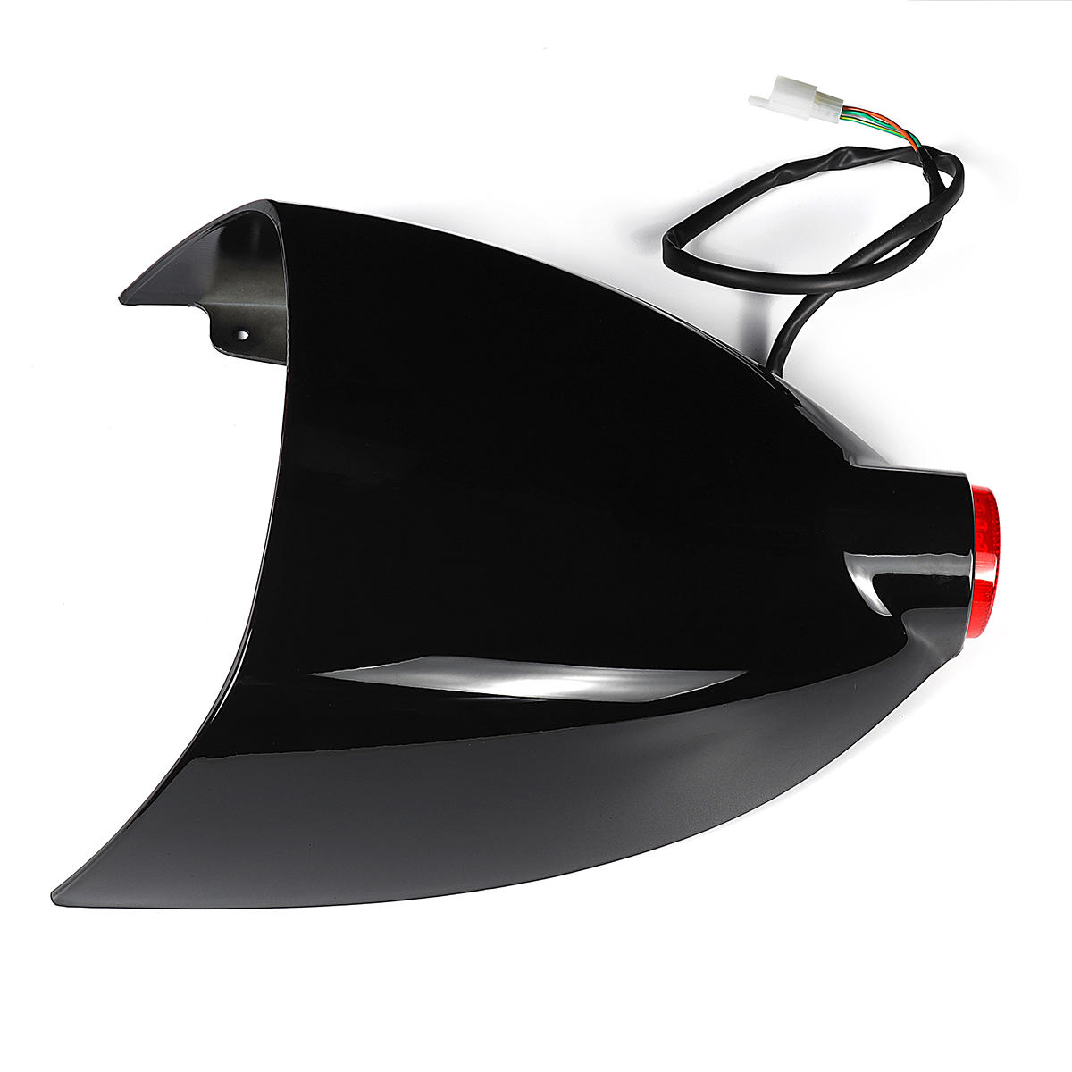 Image of 12V Motorcycle Cafe Racer Rear Seat Cowl Cover Fender Splash Guard Tail Light Universal