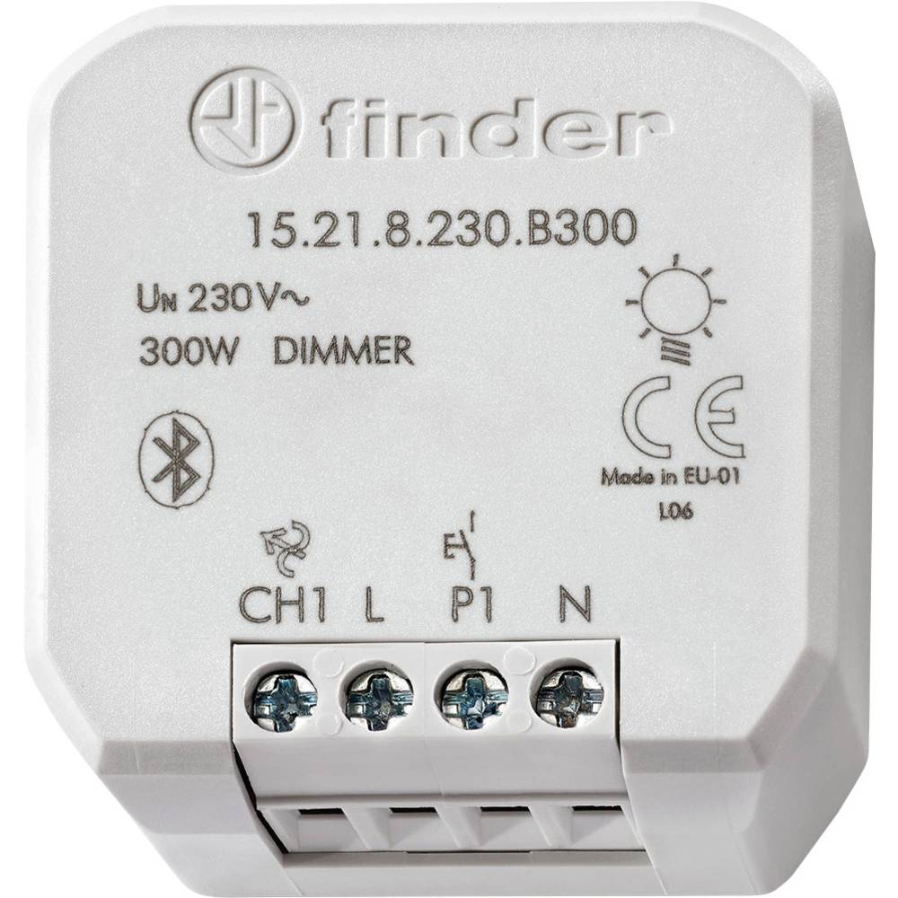 Image of 15218230B300 Finder YESLY 1-channel Dimmer actuator Grey