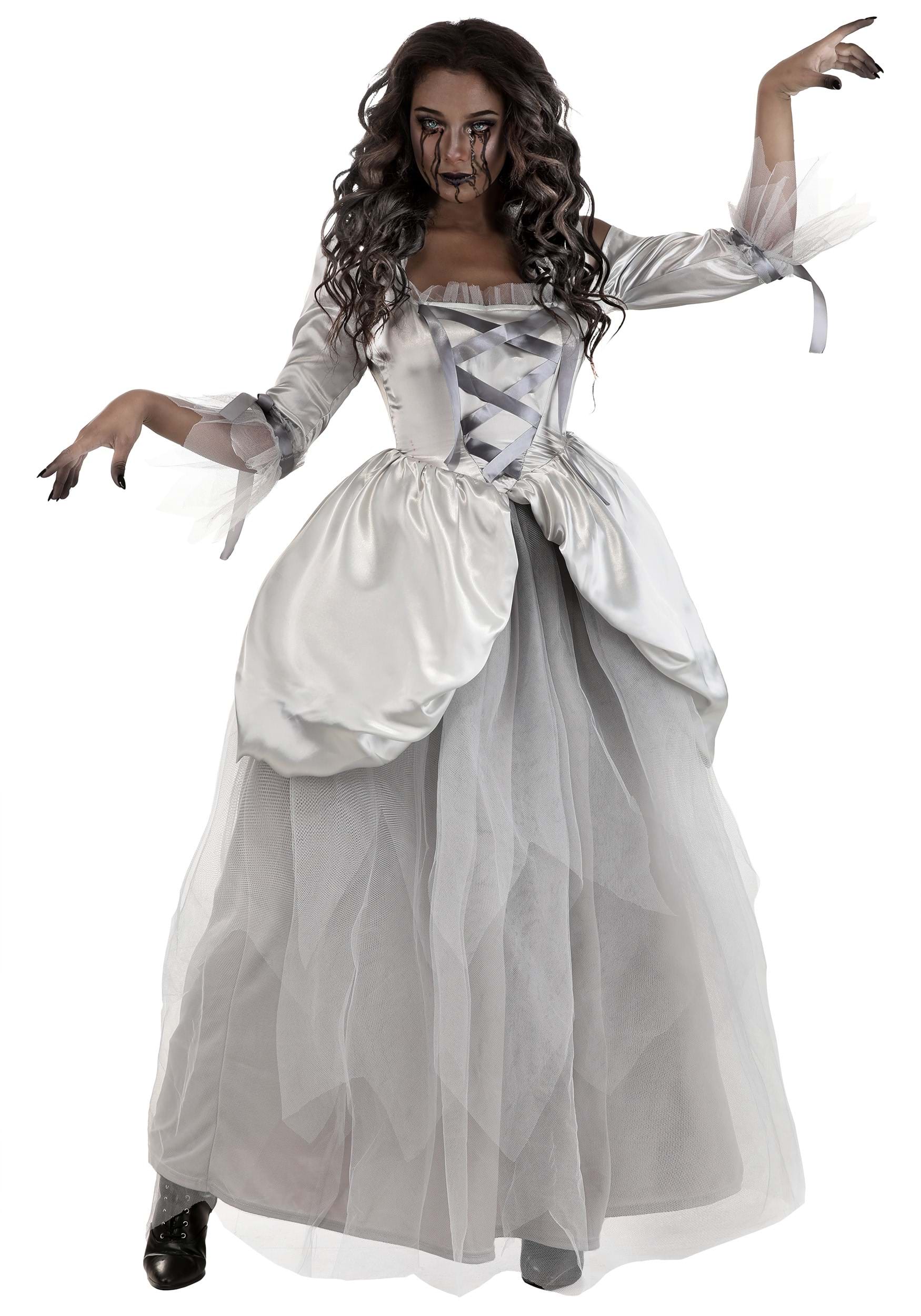 Image of 18th Century Ghost Costume for Women | Gown Costume ID FUN6387AD-XL
