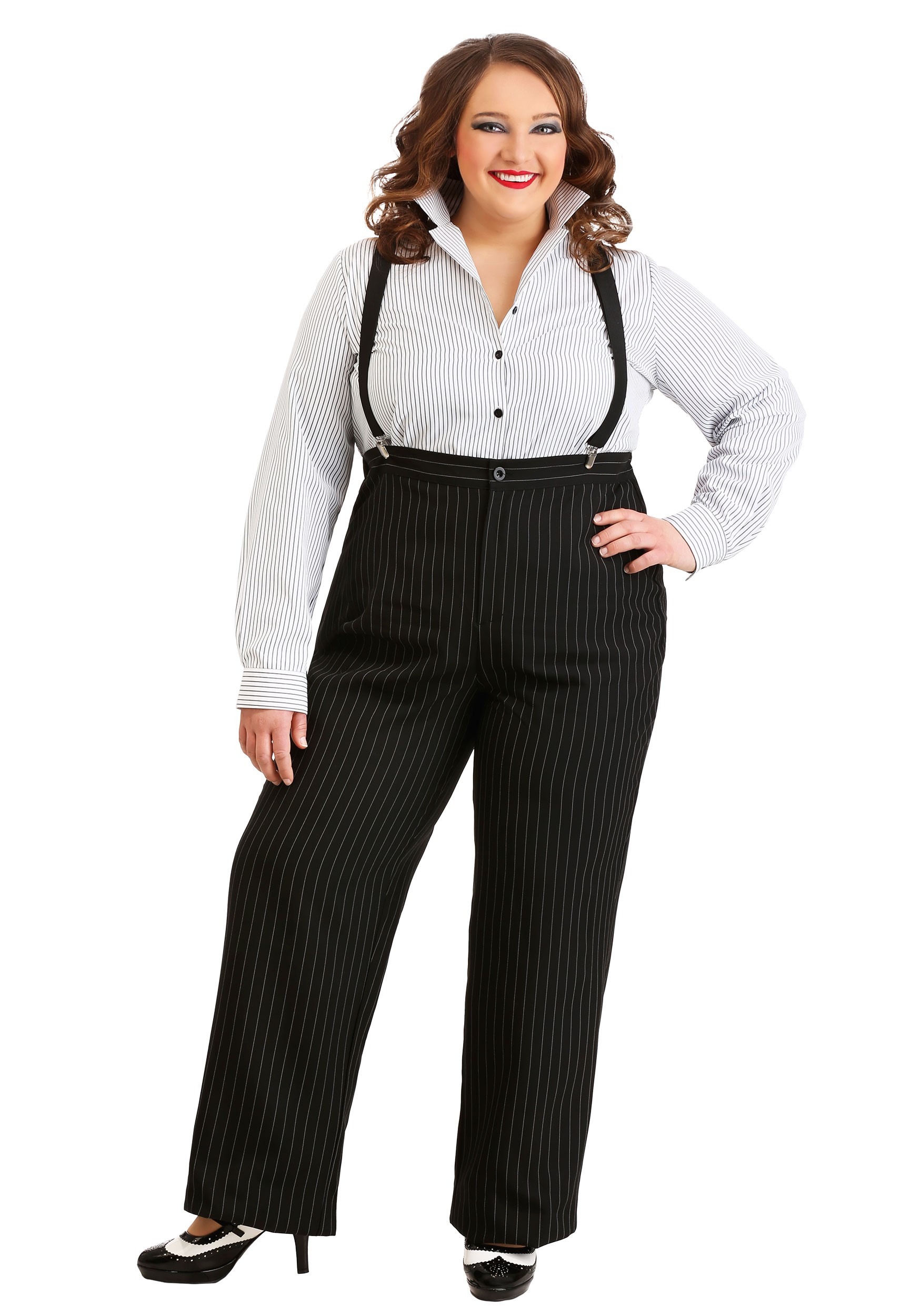 Image of 1920s Gangster Lady Plus Size Costume | Decades Costumes ID FUN6386PL-4X