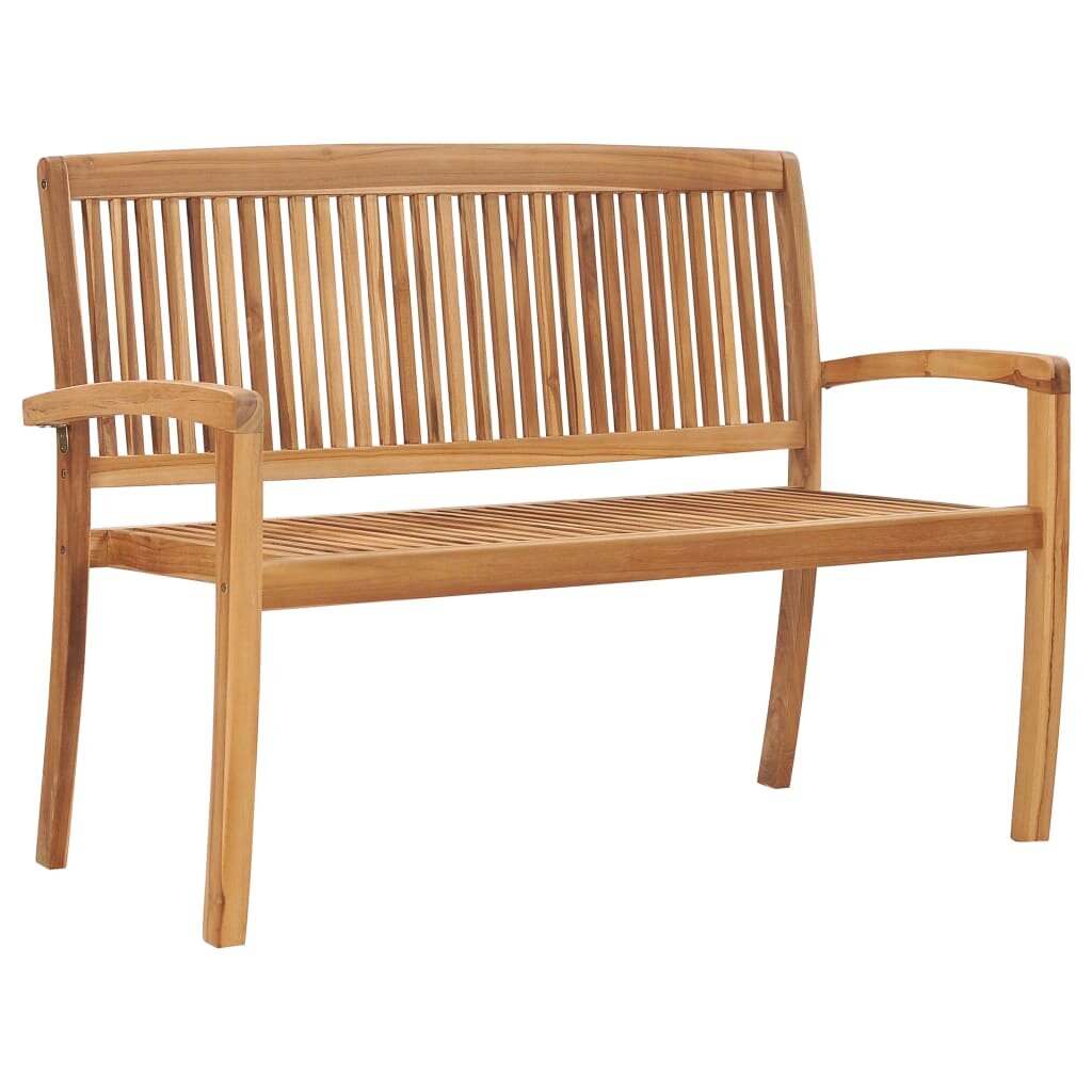 Image of 2-Seater Stacking Garden Bench 506" Solid Teak Wood