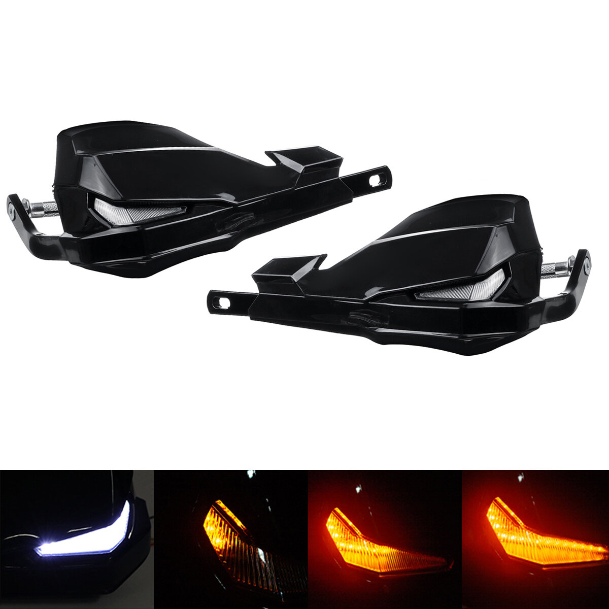 Image of 22mm 25mm 28mm Motorcycle LED Hand Guard Handlebar For Honda/Yamaha/Suzuki Universal