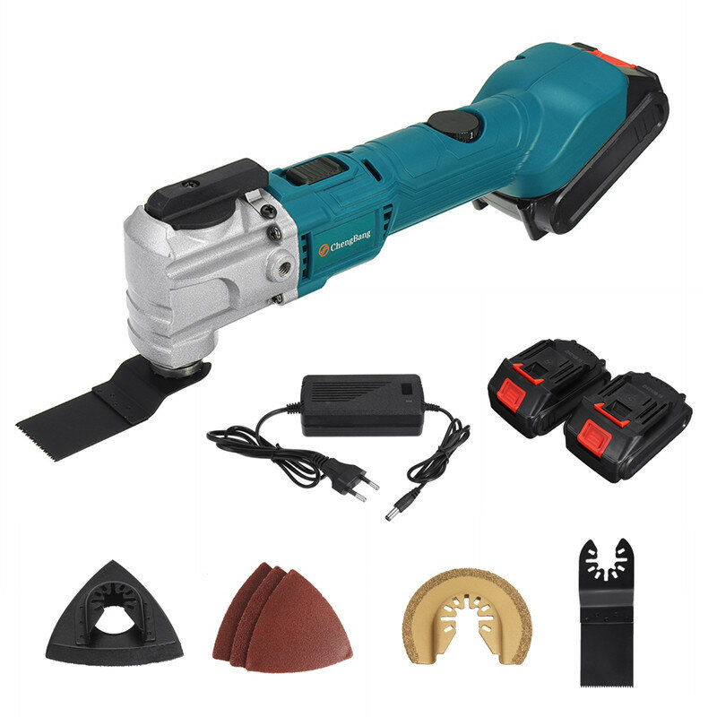 Image of 25mm 6 Speed Brushless Rechargeable Angle Grinder Cordless Electric Grinder Polishing Machine Oscillating Tool W/1pc/2pc