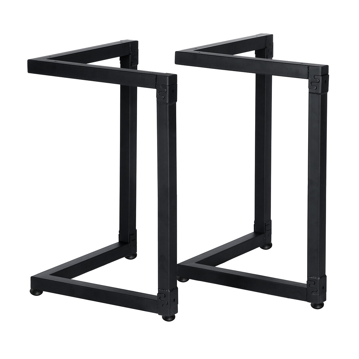 Image of 2Pcs V-shape Coffee Table Legs Industrial Metal Computer Laptop Desk Dining Table Steel Base Feet Home Office Furniture