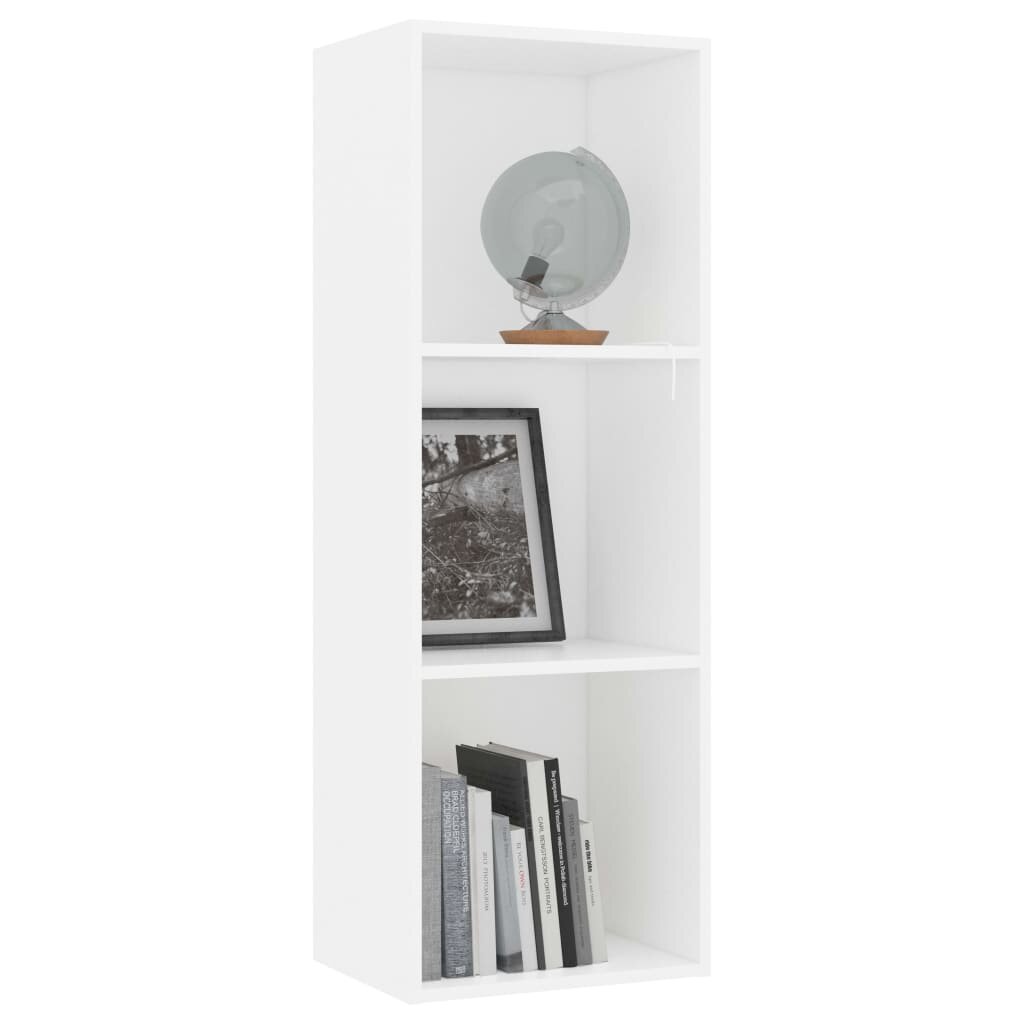Image of 3-Tier Book Cabinet White 157"x118"x449" Chipboard