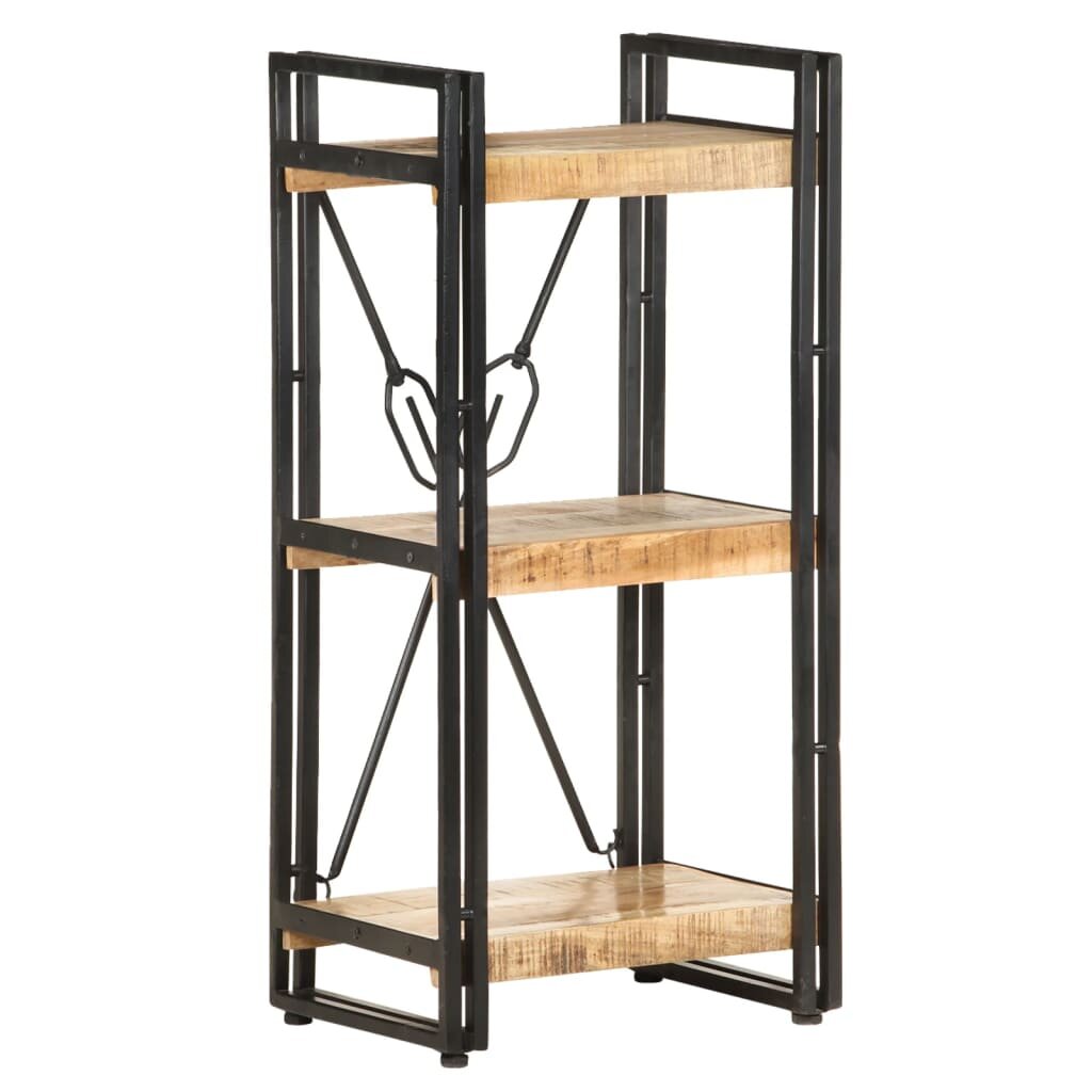 Image of 3-Tier Bookcase 157"x118"x315" Solid Mango Wood