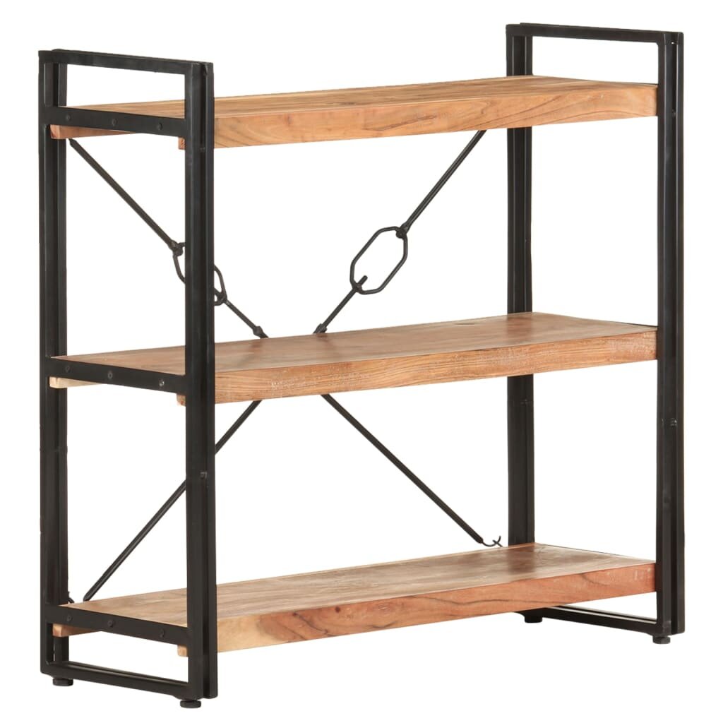 Image of 3-Tier Bookcase 354"x118"x315" Solid Acacia Wood
