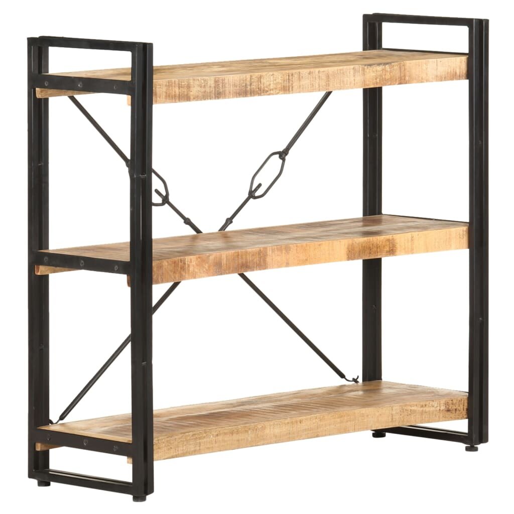 Image of 3-Tier Bookcase 354"x118"x315" Solid Mango Wood
