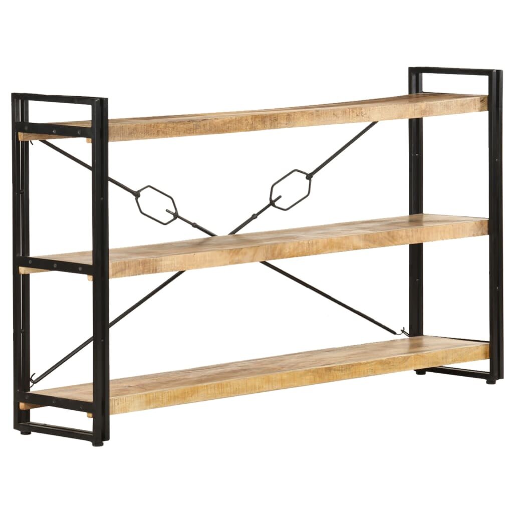 Image of 3-Tier Bookcase 551"x118"x315" Solid Mango Wood