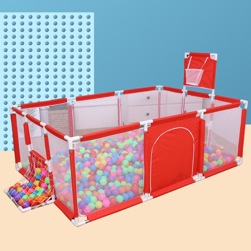 Image of 3-in-1 Baby Playpen Safety Barriers Children Swimming Pool Folding Kids Playground Ball Park for 0-6 Years