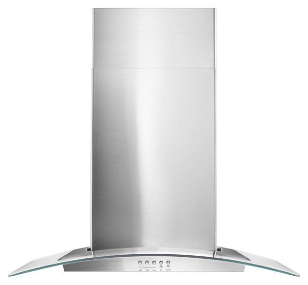 Image of 30&quot Concave Glass Wall Mount Range Hood ID WVW51UC0FS