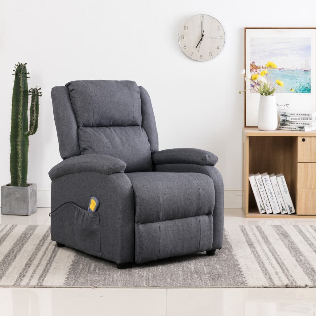 Image of 322465Massage Recliner Dark Grey Fabric (AU/US only)