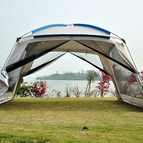 Image of 360*360*220cm Ultralight Large Canopy Windproof Waterproof Sun Shelter Outdoor 6-10 Person