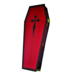 Image of 3D Coffin Cardboard Cutout