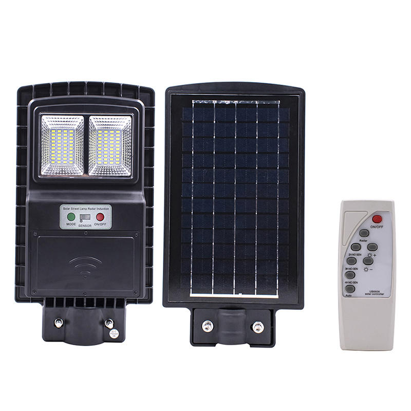 Image of 40W 80 LED Solar Street Light PIR Motion Sensor Wall Timing Lamp with Remote