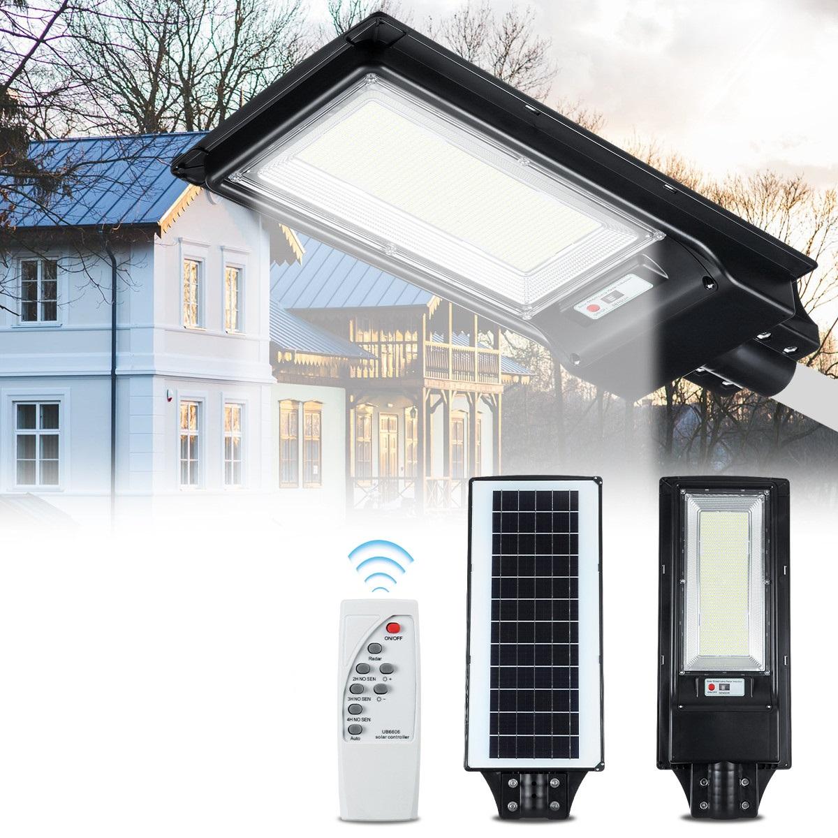 Image of 492/966LED Solar Street Light Motion Sensor Outdoor Waterproof Wall Lamp with Remote