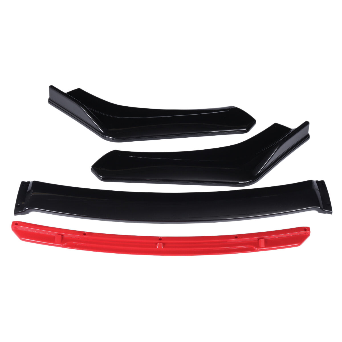 Image of 4PCS Front Lip Chin Bumper Spoilers Lower Splitters Body Kits For Car Universal