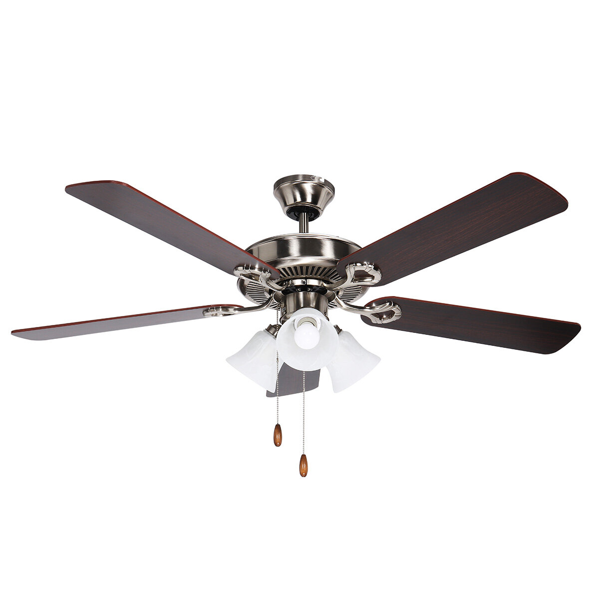 Image of 52'' Indoor Ceiling Fan Light 5-Blades Reversible Blades Motor for Dining Living Room Bedroom
