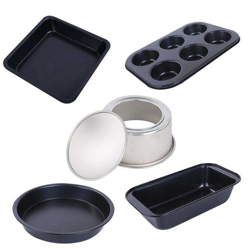 Image of 5Pcs Bakeware Molds Cake Pan Pudding Triangle Cakes Mold Muffin Baking Tools Cake Molds
