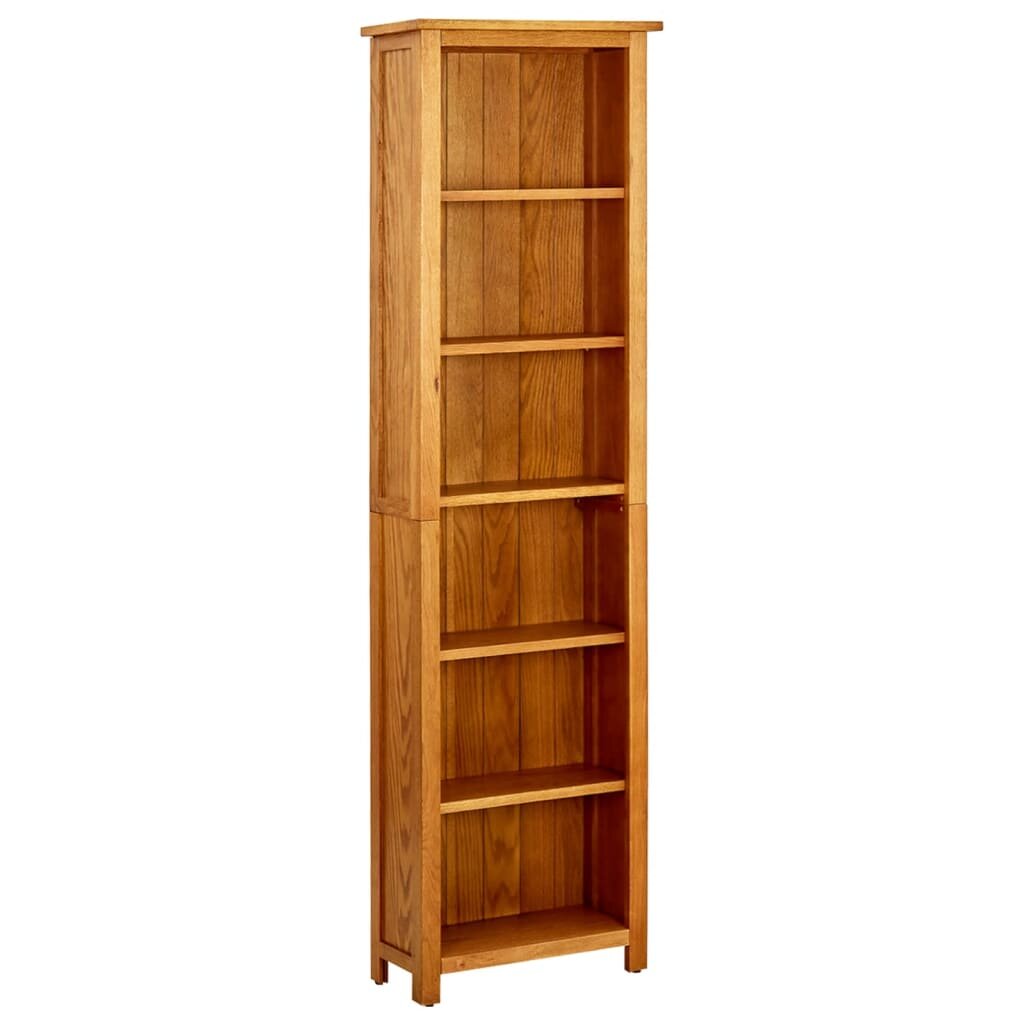 Image of 6-Tier Bookcase 204"x86"x708" Solid Oak Wood