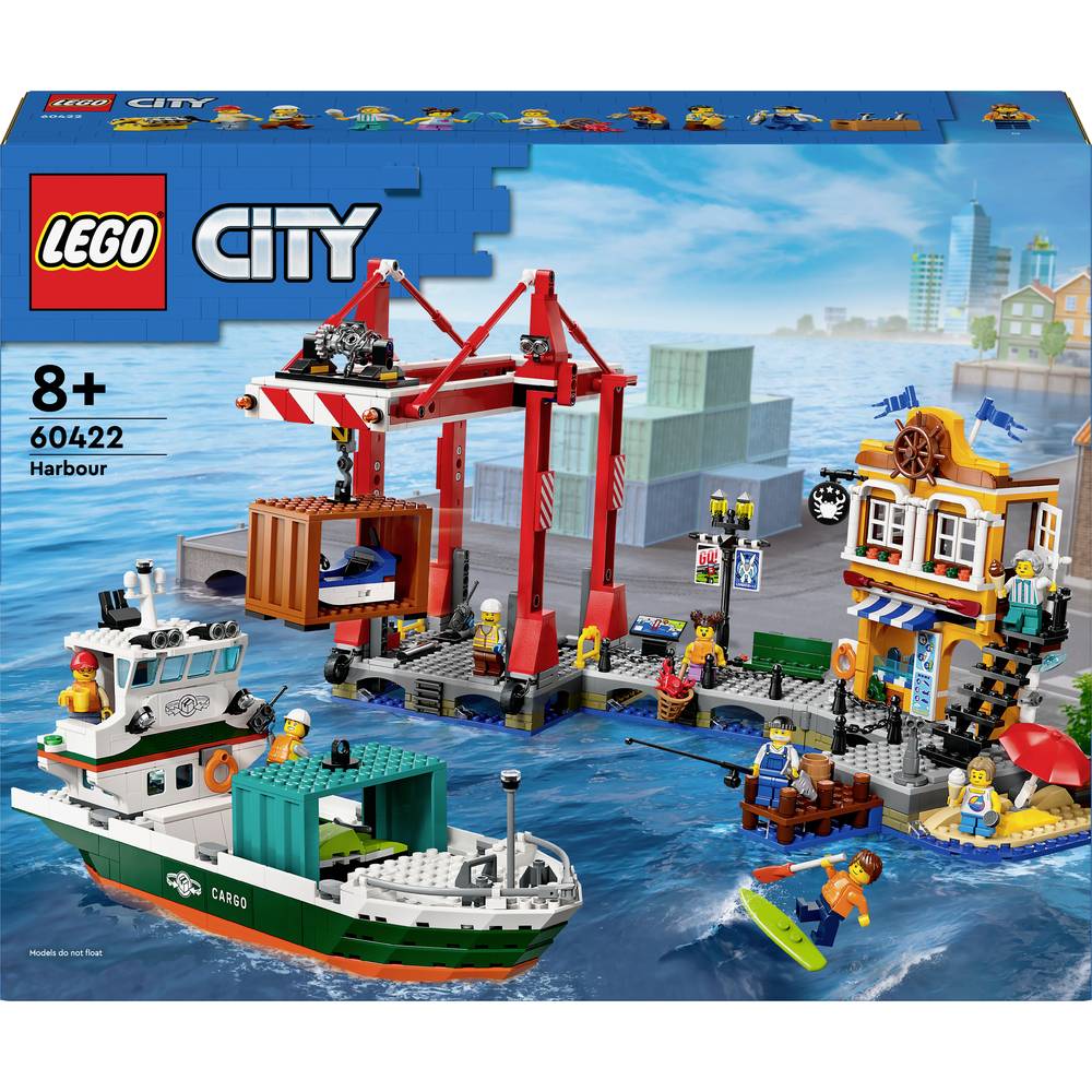 Image of 60422 LEGOÂ® CITY Port with cargo ship