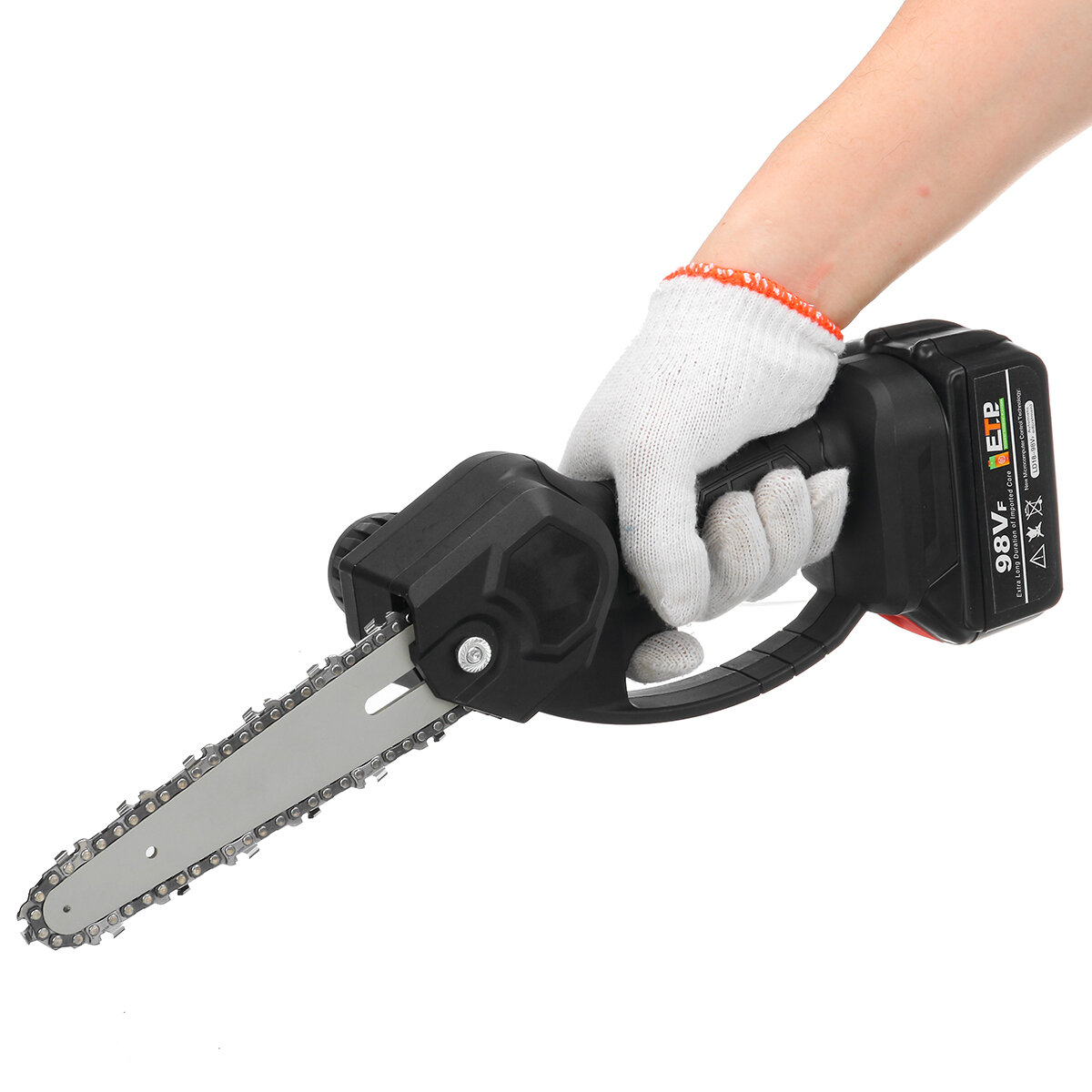Image of 66'' Mini Rechargable Electric Chain Saw Cordless One-handed Lithium Electric Saws Pruning Shears Cutter Adapted To Maki
