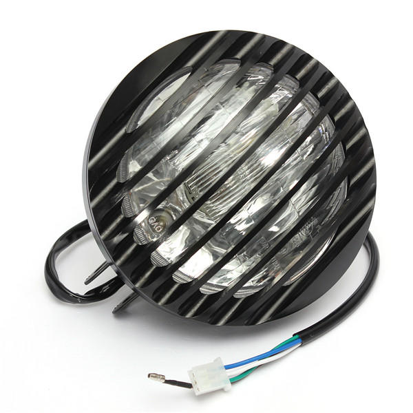 Image of 6inch Black Motorcycle Autocycle Autobike Halogen Headlight Light For Harley
