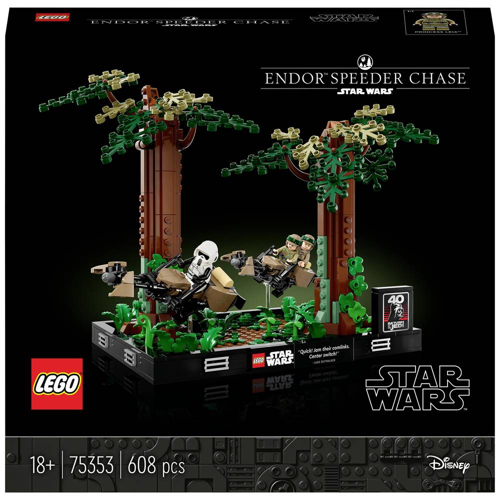 Image of 75353 LEGOÂ® SPEED CHAMPIONS Chase on Endor Diorama