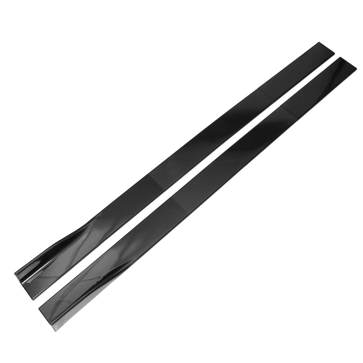 Image of 866'' Carbon Black Car Side Skirt Sideskirts Extension For LEXUS IS200T IS250 IS350