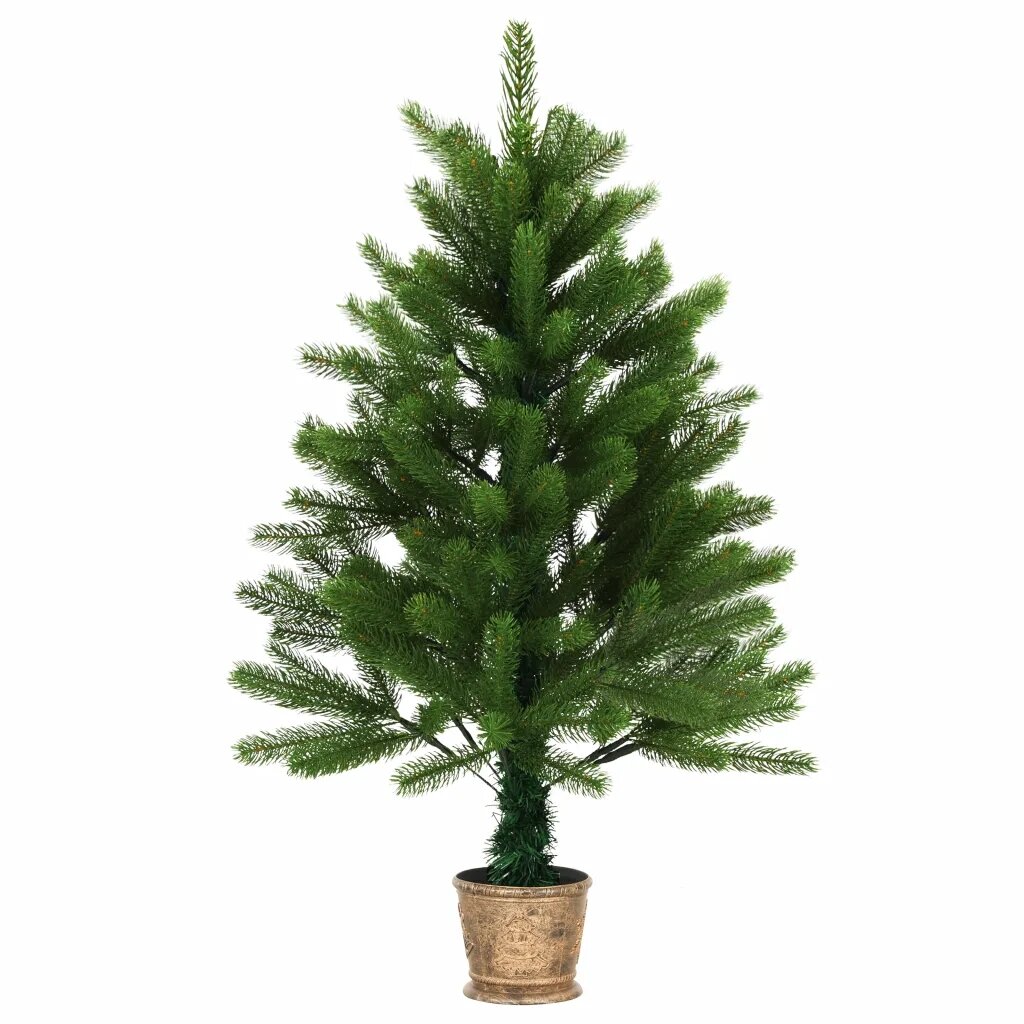 Image of 90cm Christmas Tree Artificial Holiday Tree for Home Office Party Decoration Christmas Decoration with 200 Branches
