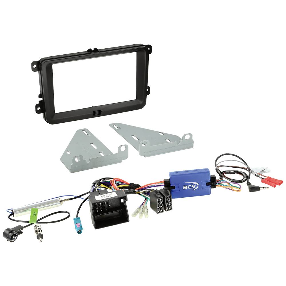 Image of ACV 621320-30-02 Car stereo double DIN faceplate Compatible with: Seat Skoda Volkswagen