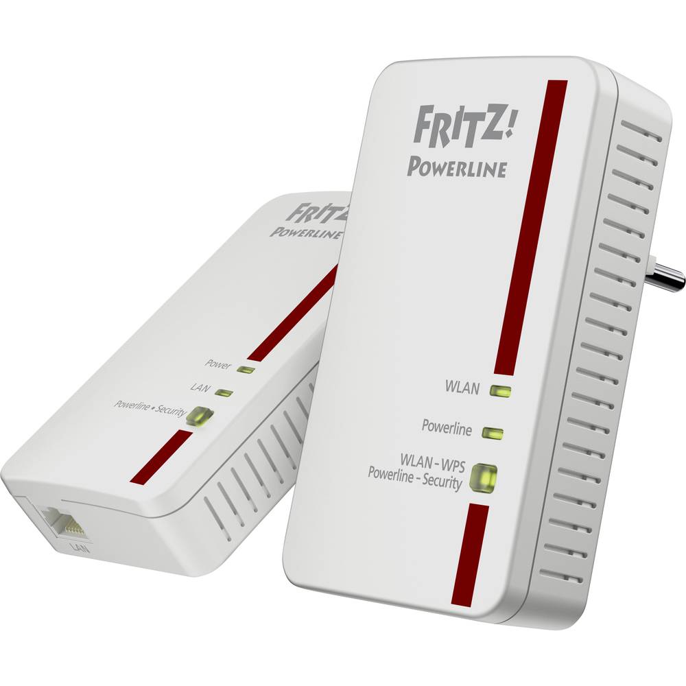 Image of AVM FRITZ!Powerline 1240E WLAN Set Powerline Wi-Fi starter kit 20002745 1200 MBit/s