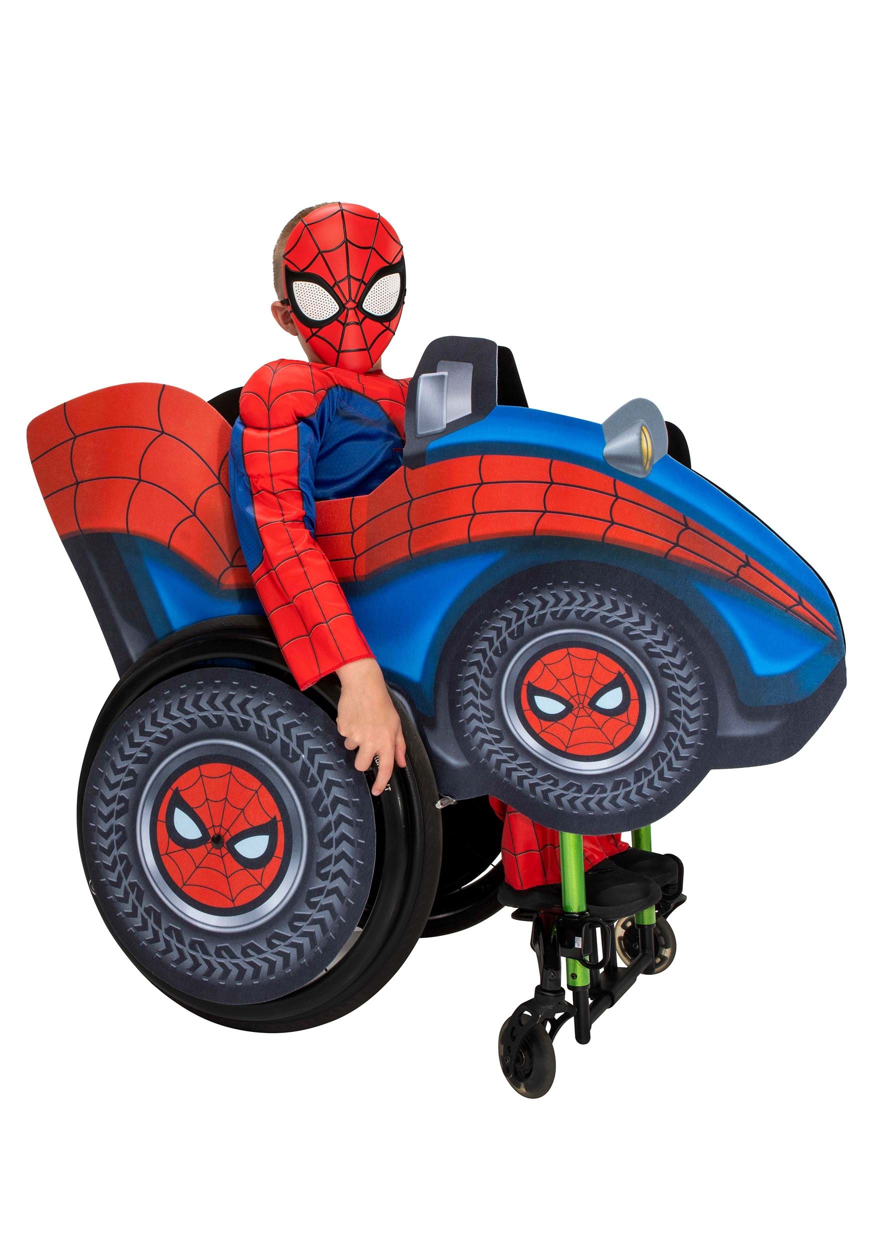 Image of Adaptive Spider-Man Wheelchair Kid's Accessory | Wheelchair Costumes ID JWC1506-ST