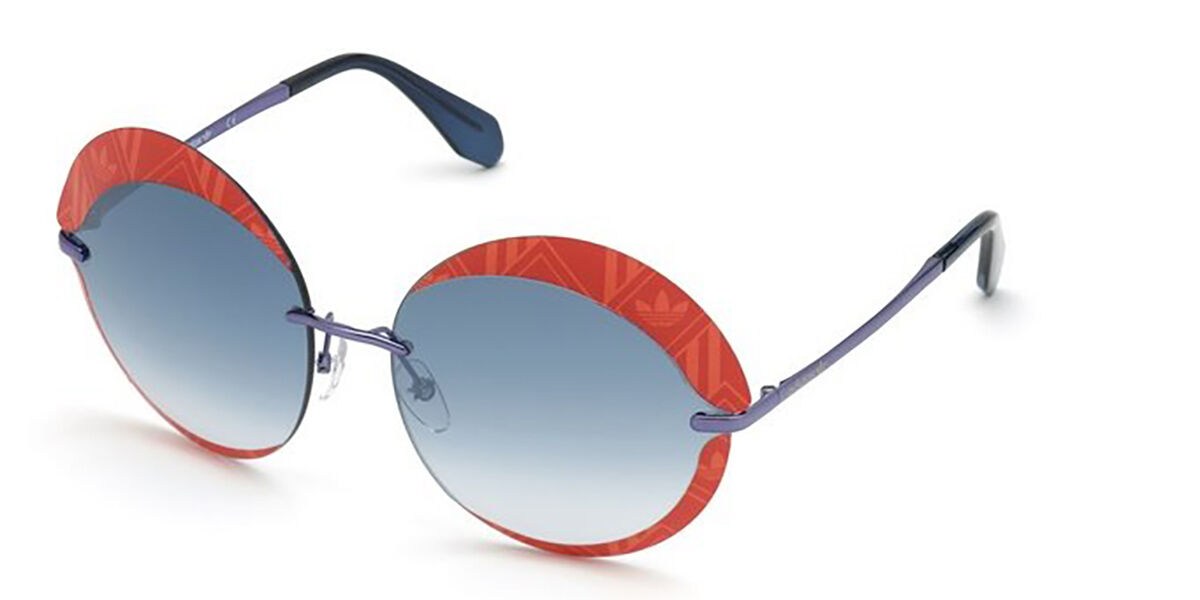 Image of Adidas Originals OR0019 68C 67 Lunettes De Soleil Femme Rouges FR