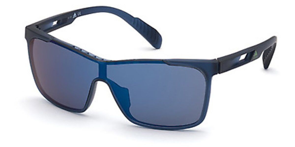 Image of Adidas SP0019 91V 99 Lunettes De Soleil Homme Bleues FR