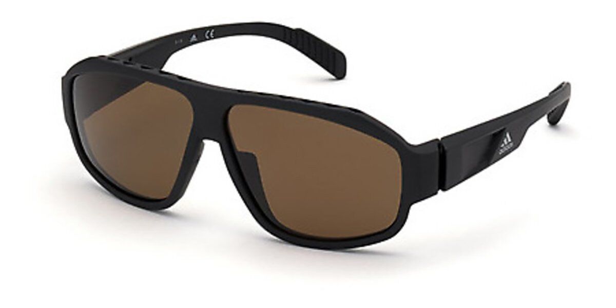 Image of Adidas SP0025 Polarized 02H 62 Lunettes De Soleil Homme Noires FR