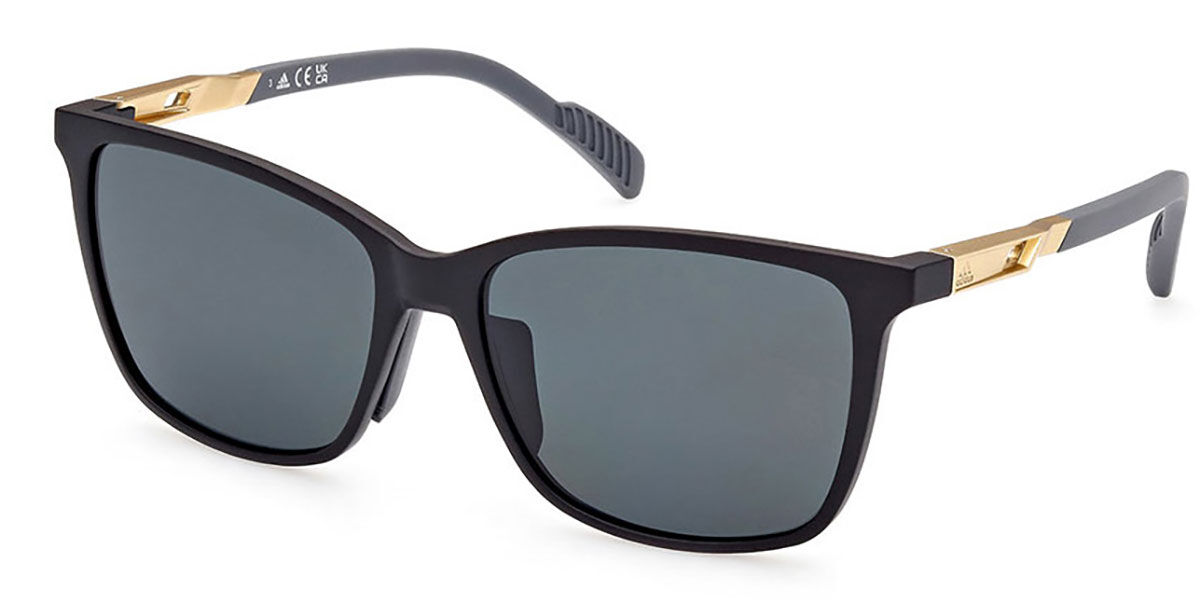 Image of Adidas SP0059 Polarized 02D 58 Lunettes De Soleil Homme Noires FR