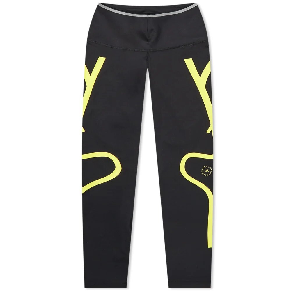 Image of Adidas by Stella Mccartney Womens TPA Tights Black XS Yellow