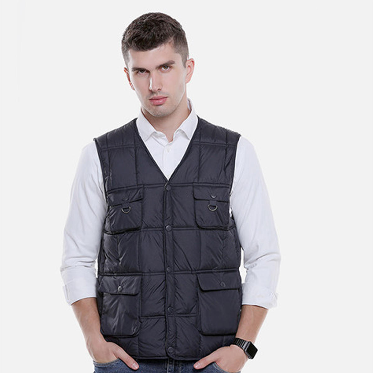 Image of Adjustable Electric Vest Heated Fishing Cloth Jacket USB Thermal Winter-Warmer