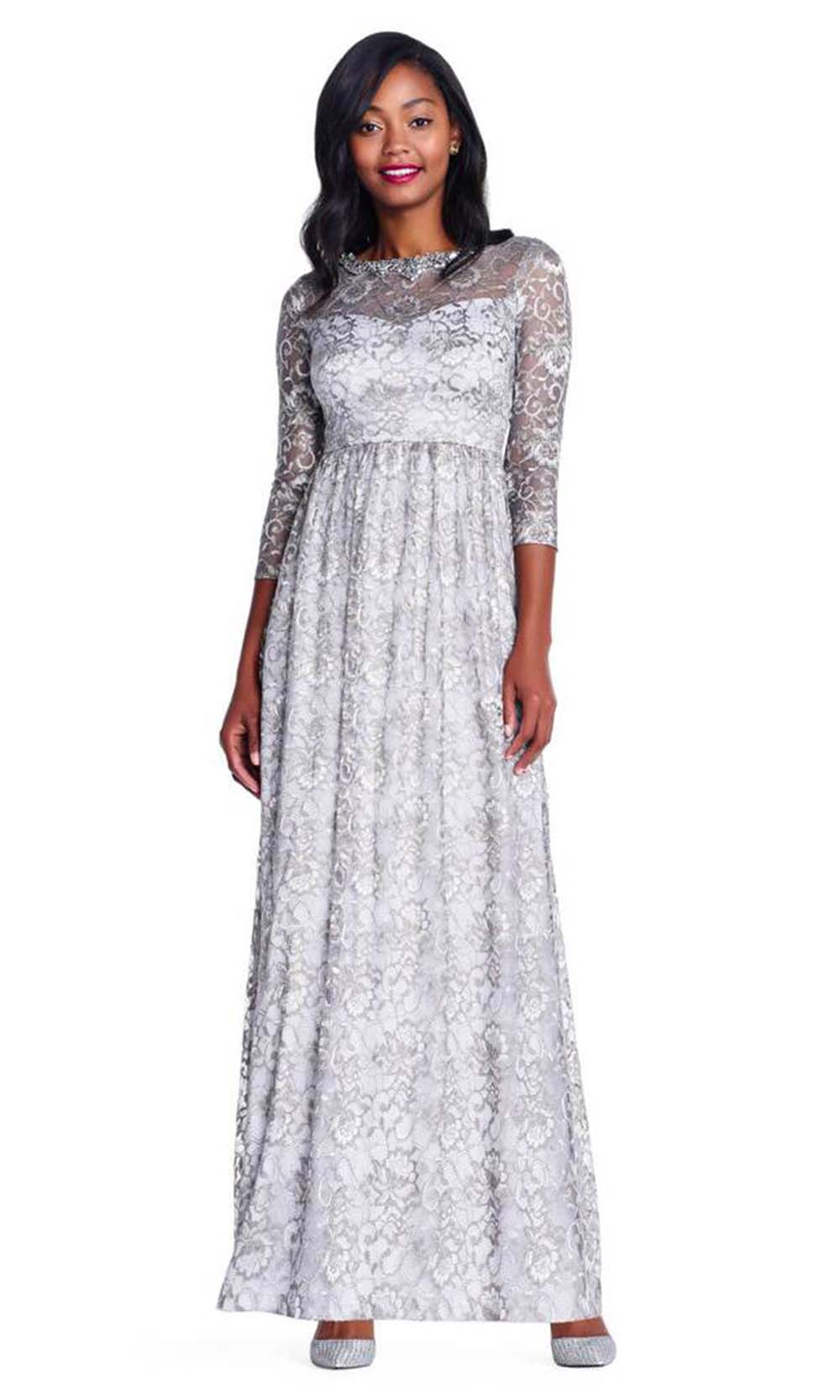 Image of Adrianna Papell - AP1E203486 Lace Evening Dress