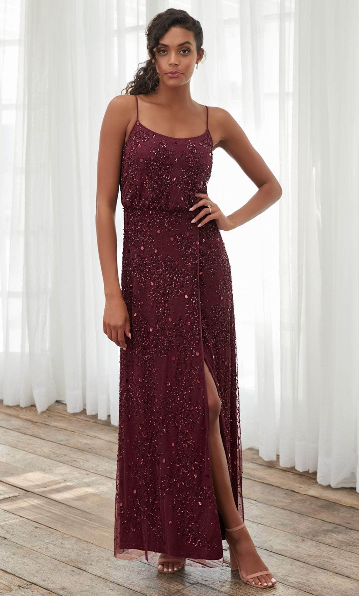 Image of Adrianna Papell Platinum 40390 - Embellished A-line Dress