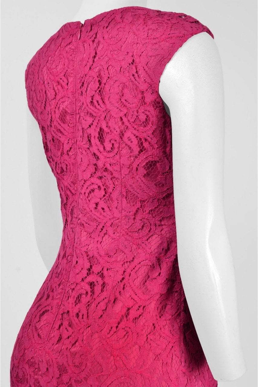 Image of Adrianna Papell - Split Neck Lace Dress 15241840