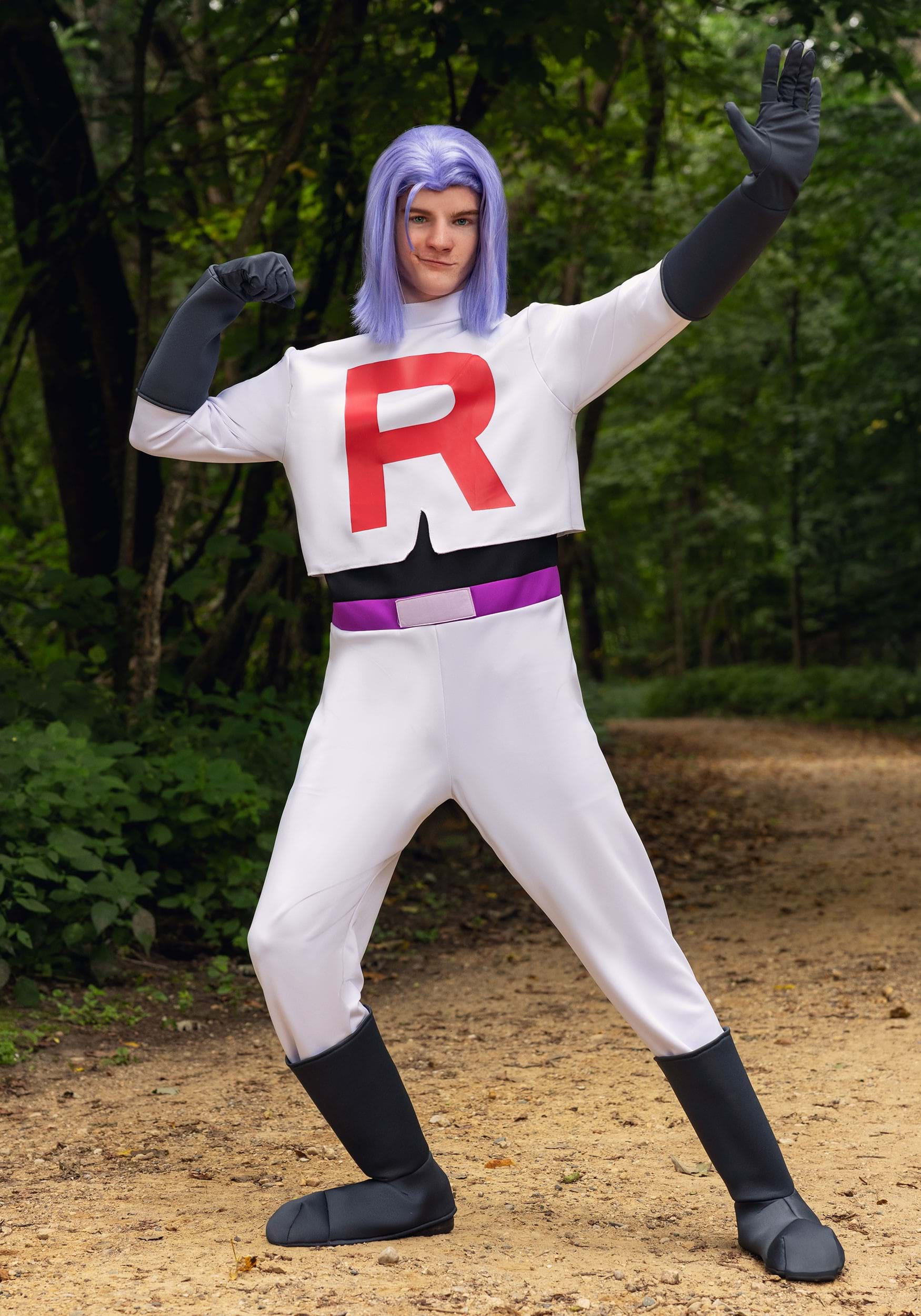 Image of Adult Deluxe Team Rocket James Costume | Pokemon Costumes ID DI157839-L/XL