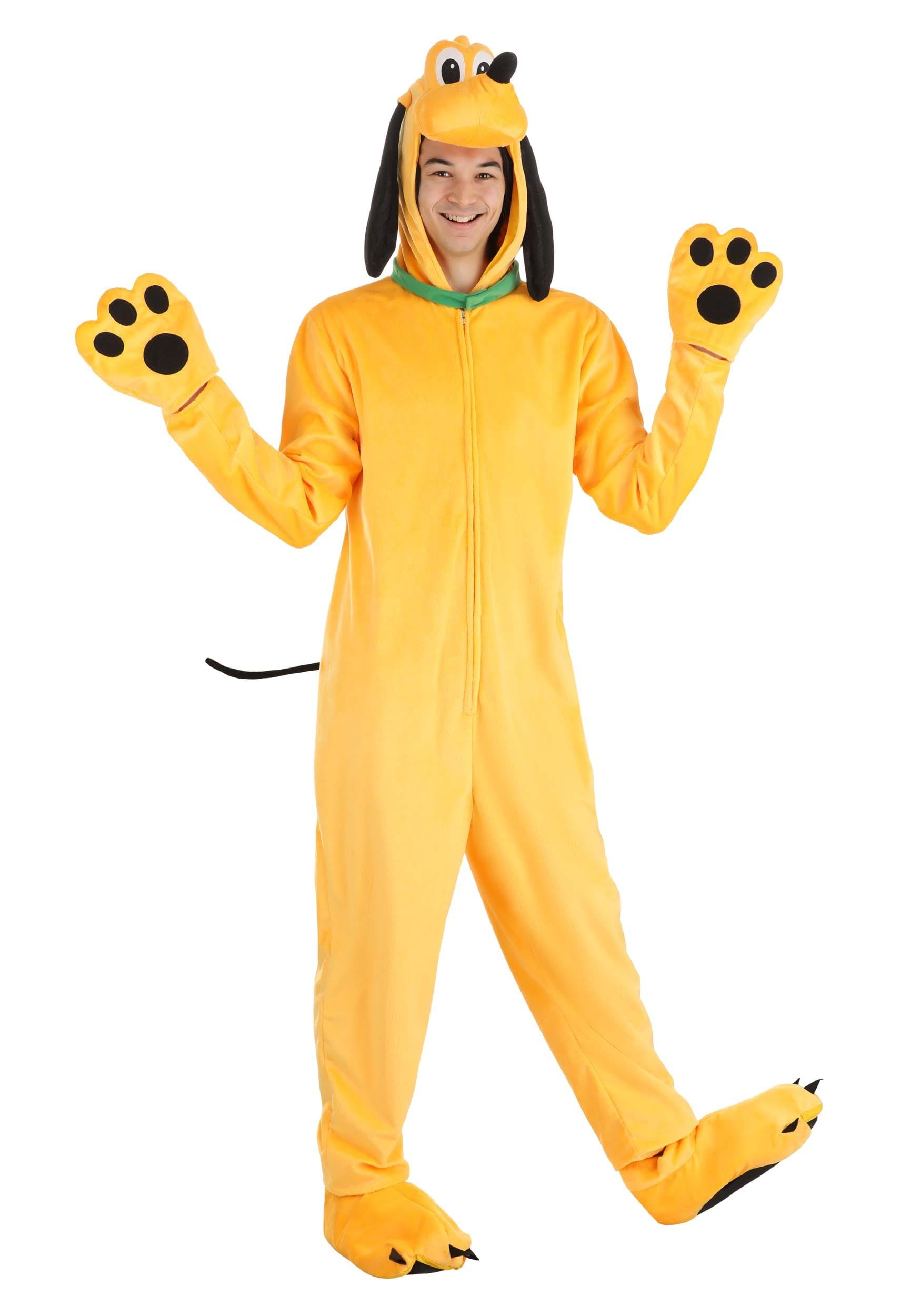 Image of Adult Disney Pluto Costume | Disney Halloween Costumes ID FUN3368AD-XS