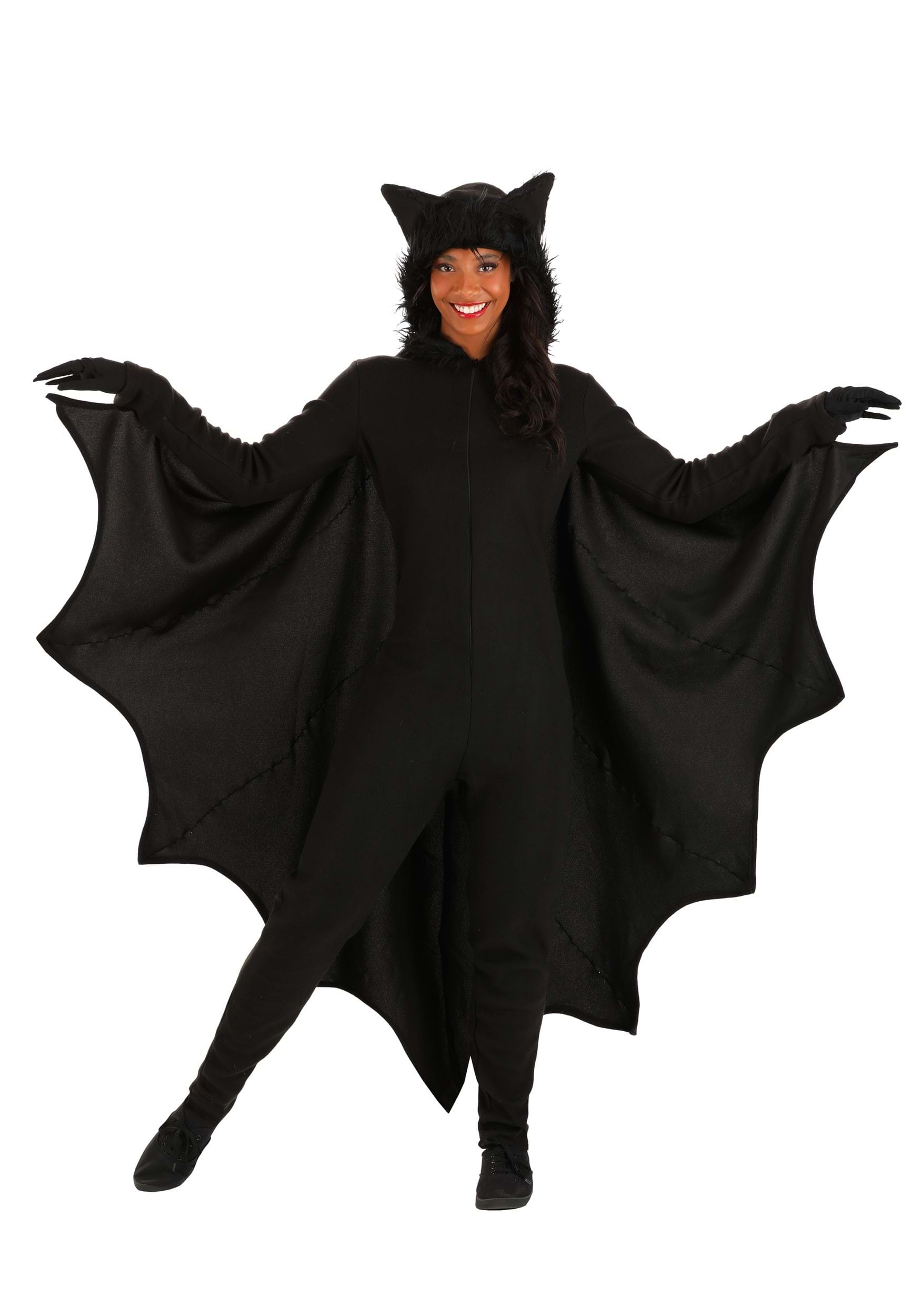 Image of Adult Fleece Bat Costume ID FUN6091AD-S