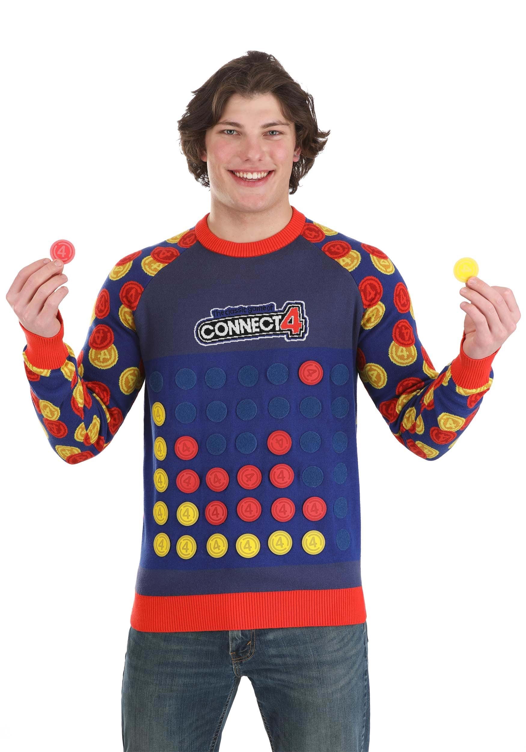 Image of Adult Hasbro Connect Four Sweater ID FUN4183AD-M