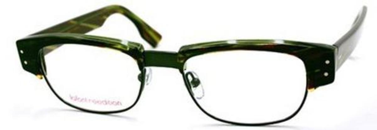 Image of Again Eyeglasses Tortoise/Green c414
